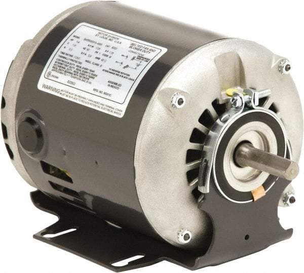 US Motors - 1/2 hp, ODP Enclosure, Auto Thermal Protection, 1,725 RPM, 115 Volt, 60 Hz, Industrial Electric AC/DC Motor - Size 48/56 Frame, Resilient Mount, 1 Speed, Sleeve Bearings, A Class Insulation, Reversible - All Tool & Supply