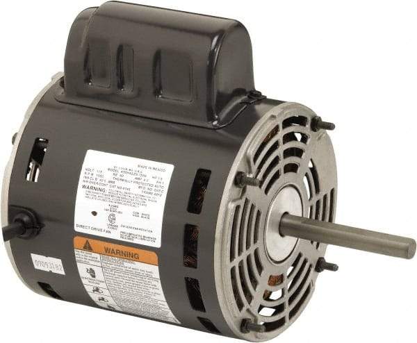 US Motors - 1/3 hp, ODP Enclosure, Auto Thermal Protection, 1,650 RPM, 115 Volt, 60 Hz, Industrial Electric AC/DC Motor - Size 48 Frame, Stud Mount, 1 Speed, Ball Bearings, 4.0 Full Load Amps, B Class Insulation, CW Lead End - All Tool & Supply