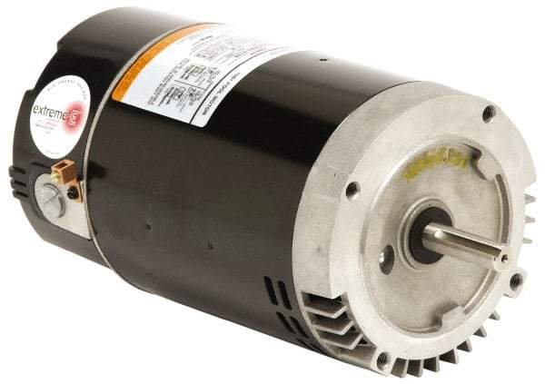 US Motors - 1.5 hp, ODP Enclosure, Auto Thermal Protection, 3,450 RPM, 115/230 Volt, 60 Hz, Industrial Electric AC/DC Motor - Size 56 Frame, C-Face Mount, 1 Speed, Ball Bearings, B Class Insulation, CW Lead End - All Tool & Supply