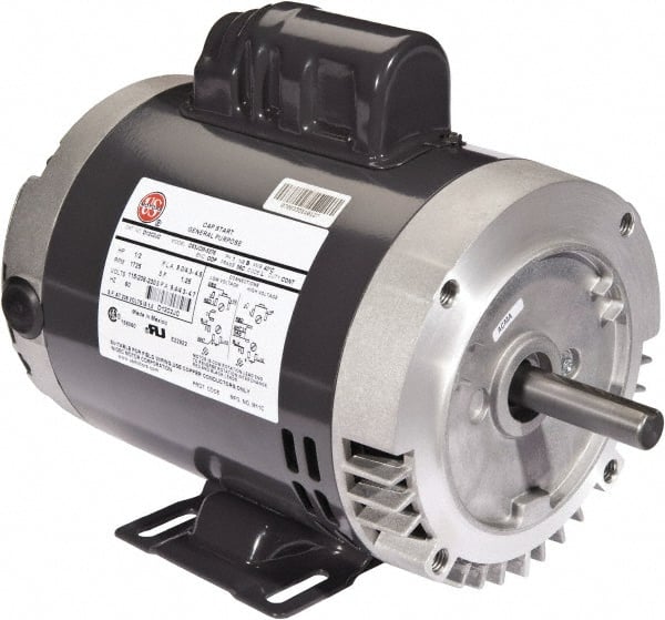 US Motors - 1/3 hp, ODP Enclosure, Auto Thermal Protection, 3,450 RPM, 115/208-230 & 110/220 Volt, 60 Hz, Industrial Electric AC/DC Motor - Exact Industrial Supply