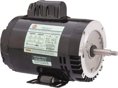 US Motors - 3/4 hp, ODP Enclosure, Auto Thermal Protection, 3,450 RPM, 115/208-230 Volt, 60 Hz, Industrial Electric AC/DC Motor - Size 56J Frame, J-Face/Rem Base Mount, 1 Speed, Ball Bearings, 11.0/5.4-5.5 Full Load Amps, B Class Insulation, CCW Drive End - All Tool & Supply