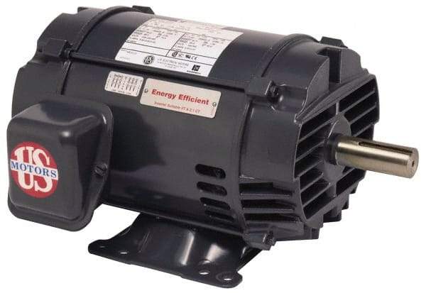 US Motors - 2 hp, ODP Enclosure, No Thermal Protection, 3,515 RPM, 575 Volt, 60 Hz, Three Phase Premium Efficient Motor - Size 145 Frame, Rigid Mount, 1 Speed, Ball Bearings, 2 Full Load Amps, F Class Insulation, CCW Lead End - All Tool & Supply