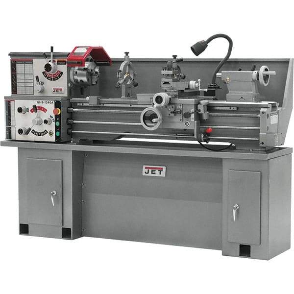 Jet - 13" Swing, 40" Between Centers, 230 Volt, Single Phase Bench Lathe - 5MT Taper, 2 hp, 70 to 2,000 RPM, 1-1/2" Bore Diam, 32" Deep x 47" High x 71" Long - All Tool & Supply