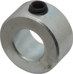 Climax Metal Products - 7/16" Bore, Steel, Set Screw Shaft Collar - 7/8" Outside Diam, 7/16" Wide - All Tool & Supply