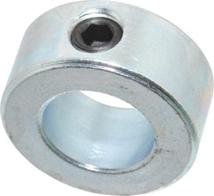 Climax Metal Products - 5/8" Bore, Steel, Set Screw Shaft Collar - 1-1/8" Outside Diam, 1/2" Wide - All Tool & Supply