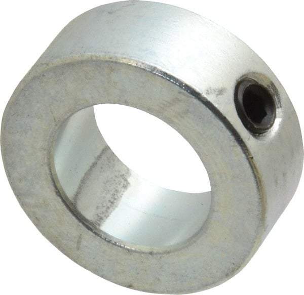 Climax Metal Products - 7/8" Bore, Steel, Set Screw Shaft Collar - 1-1/2" Outside Diam, 9/16" Wide - All Tool & Supply