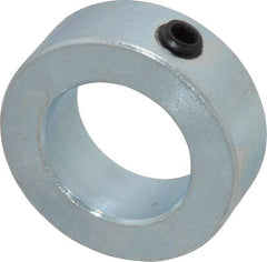 Climax Metal Products - 1-1/16" Bore, Steel, Set Screw Shaft Collar - 1-3/4" Outside Diam, 5/8" Wide - All Tool & Supply