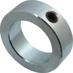 Climax Metal Products - 1-7/8" Bore, Steel, Set Screw Shaft Collar - 2-3/4" Outside Diam, 7/8" Wide - All Tool & Supply