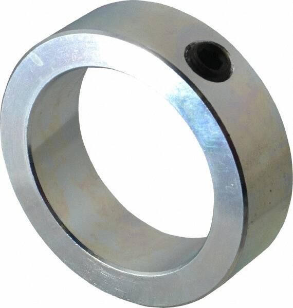 Climax Metal Products - 2-3/8" Bore, Steel, Set Screw Shaft Collar - 3-1/4" Outside Diam, 15/16" Wide - All Tool & Supply