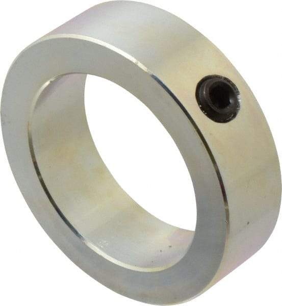 Climax Metal Products - 2-1/2" Bore, Steel, Set Screw Shaft Collar - 3-1/2" Outside Diam, 1" Wide - All Tool & Supply