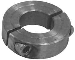 Climax Metal Products - 11/16" Bore, Steel, Two Piece Clamp Collar - 1-3/8" Outside Diam - All Tool & Supply