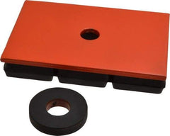 Mason Ind. - 6" Long x 4" Wide x 1" Thick, Neoprene & Steel, Machinery Leveling Pad & Mat - 1,200 Lb Max Load - All Tool & Supply