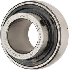 SKF - 1-1/8" ID x 2.4409" OD, 3,380 Lb Dynamic Capacity, Insert Bearing Insert Bearing - 0.7087" Race Width, 2,520 Lb Static Capacity - All Tool & Supply