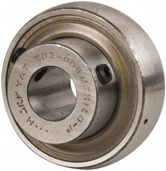 SKF - 1/2" ID x 1.5748" OD, 1,650 Lb Dynamic Capacity, Insert Bearing Insert Bearing - 0.4724" Race Width, 1,070 Lb Static Capacity - All Tool & Supply