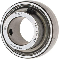 SKF - 1-1/8" ID x 2.4409" OD, 3,380 Lb Dynamic Capacity, Insert Bearing Insert Bearing - 0.7087" Race Width, 2,520 Lb Static Capacity - All Tool & Supply