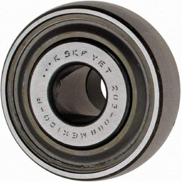 SKF - 1/2" ID x 1.5748" OD, 1,650 Lb Dynamic Capacity, Insert Bearing Insert Bearing - 0.4724" Race Width, 1,070 Lb Static Capacity - All Tool & Supply