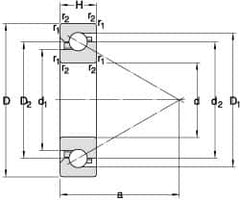 SKF - Radial Ball Bearings; Type: Angular Contact ; Style: Open ; Bore Diameter (mm): 100.00 ; Outside Diameter (mm): 140.00 ; Width (mm): 40.00 ; Flange Type: Without Flange - Exact Industrial Supply