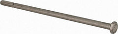 Value Collection - 1/4-20 UNC, 6" Length Under Head Hex Head Cap Screw - Partially Threaded, Grade 316 Stainless Steel, Uncoated, 7/16" Hex - All Tool & Supply