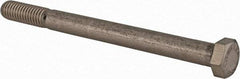 Value Collection - 3/8-16 UNC, 4-1/2" Length Under Head Hex Head Cap Screw - Partially Threaded, Grade 316 Stainless Steel, Uncoated, 9/16" Hex - All Tool & Supply