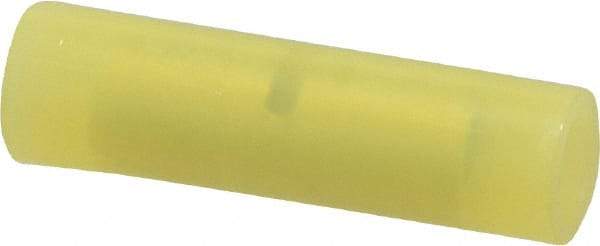 3M - 12 to 10 AWG Compatible, Nylon Fully Insulated, Crimp-On Butt Splice Terminal - 2 Wire Entries, Yellow - All Tool & Supply