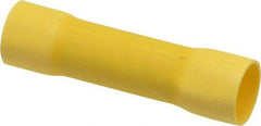 3M - 4 AWG Compatible, Vinyl Fully Insulated, Crimp-On Butt Splice Terminal - 2 Wire Entries, Copper Contacts, Zinc Contact Plating, 1.08" OAL, Yellow - All Tool & Supply