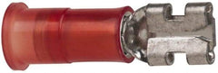 3M - 22 to 18 AWG, Nylon, Partially Insulated, Female Wire Disconnect - 3/16 Inch Wide Tab, Red, RoHS 2011/65/EU Compliant - All Tool & Supply