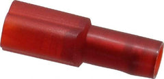 3M - 22 to 18 AWG, Nylon, Fully Insulated, Male Wire Disconnect - 3/16 Inch Wide Tab, Red, RoHS 2011/65/EU Compliant - All Tool & Supply