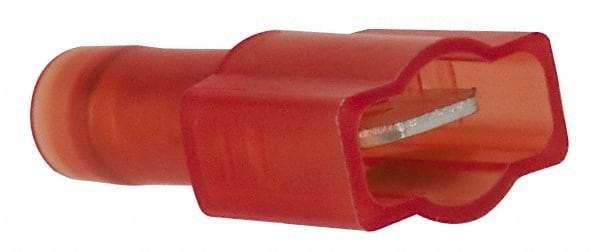 3M - 22 to 18 AWG, Nylon, Fully Insulated, Male Wire Disconnect - 1/4 Inch Wide Tab, Red, RoHS 2011/65/EU Compliant - All Tool & Supply