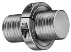 Climax Metal Products - 1-1/2-12 Thread, Stainless Steel, One Piece Threaded Shaft Collar - 2-3/8" Outside Diam, 9/16" Wide - All Tool & Supply