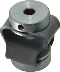 Huco - 3/16" Max Bore Diam, Flexible Flex P Double Loop Coupling - 27mm OD, Polyurethane - All Tool & Supply