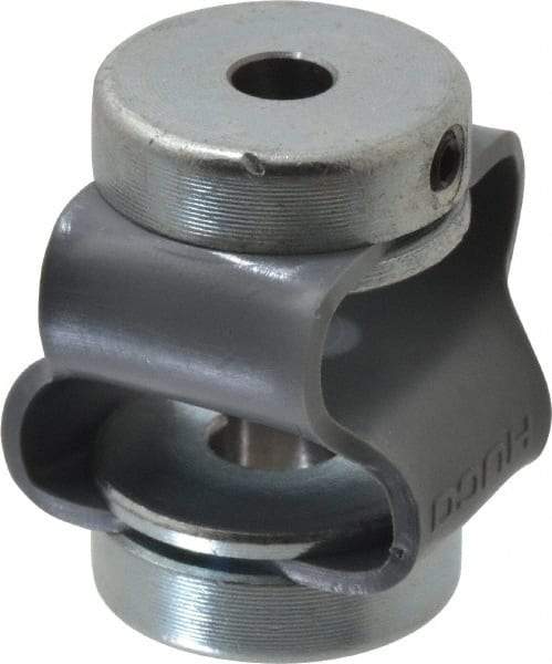 Huco - 1/4" Max Bore Diam, Flexible Flex P Double Loop Coupling - 27mm OD, Polyurethane - All Tool & Supply