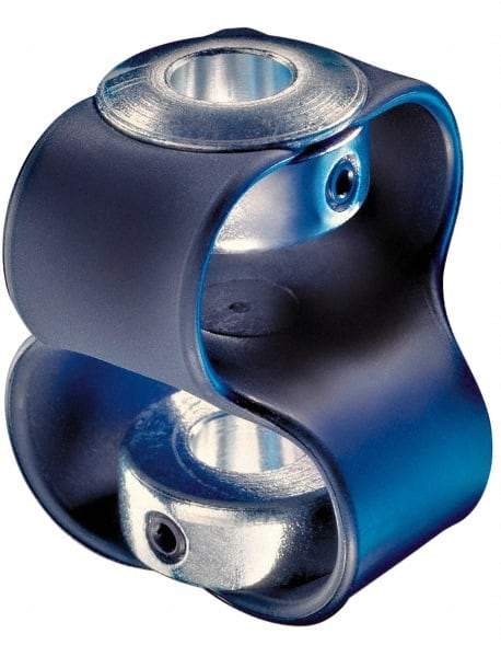 Huco - 1/2" Max Bore Diam, Flexible Flex P Double Loop Coupling - 54mm OD, Polyurethane - All Tool & Supply