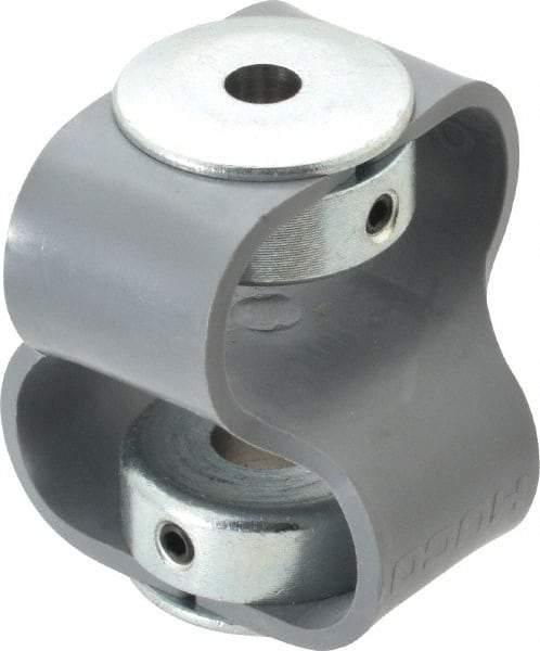 Huco - 3/8" Max Bore Diam, Flexible Flex P Double Loop Coupling - 48mm OD, Polyurethane - All Tool & Supply