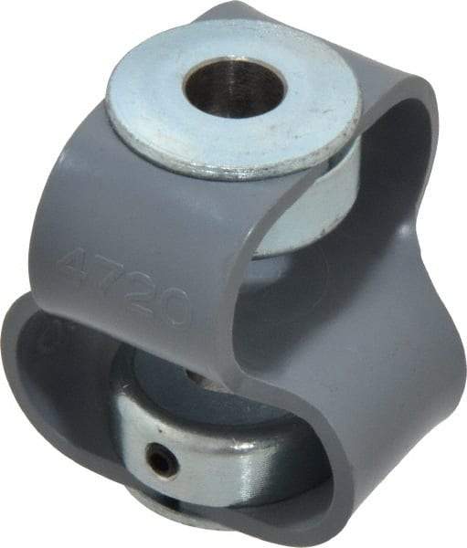 Huco - 3/8" Max Bore Diam, Flexible Flex P Double Loop Coupling - 48mm OD, Polyurethane - All Tool & Supply