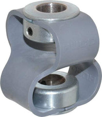 Huco - 1/2" Max Bore Diam, Flexible Flex P Double Loop Coupling - 48mm OD, Polyurethane - All Tool & Supply