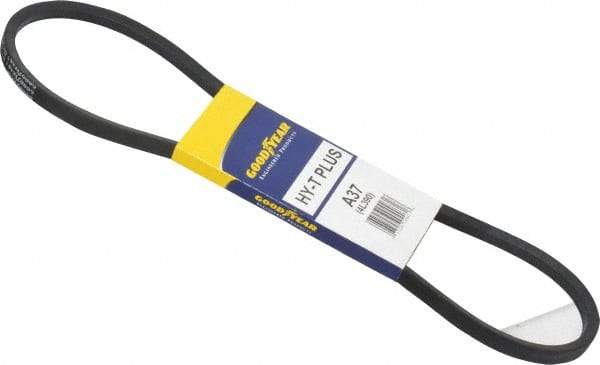 Continental ContiTech - Section A, 39" Outside Length, V-Belt - Wingprene Rubber-Impregnated Fabric, HY-T Matchmaker, No. A37 - All Tool & Supply