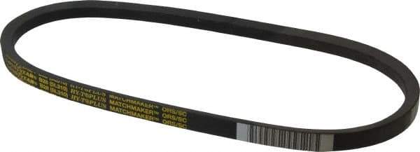 Continental ContiTech - Section B, 31" Outside Length, V-Belt - Wingprene Rubber-Impregnated Fabric, HY-T Matchmaker, No. B28 - All Tool & Supply