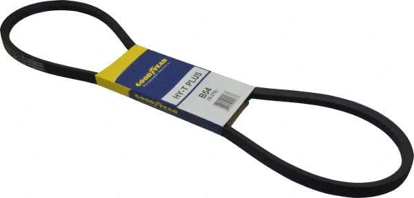 Continental ContiTech - Section B, 57" Outside Length, V-Belt - Wingprene Rubber-Impregnated Fabric, HY-T Matchmaker, No. B54 - All Tool & Supply