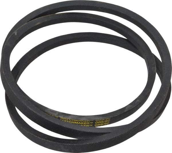 Continental ContiTech - Section B, 84" Outside Length, V-Belt - Wingprene Rubber-Impregnated Fabric, HY-T Matchmaker, No. B81 - All Tool & Supply