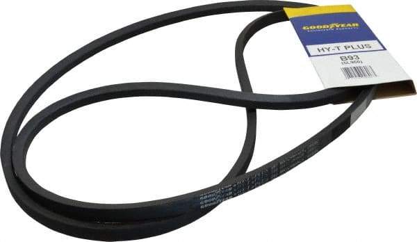 Continental ContiTech - Section B, 96" Outside Length, V-Belt - Wingprene Rubber-Impregnated Fabric, HY-T Matchmaker, No. B93 - All Tool & Supply