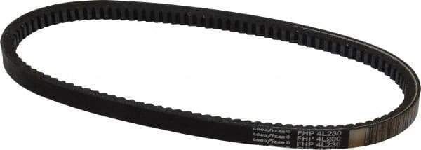 Continental ContiTech - Section 4L, 23" Outside Length, V-Belt - High Traction Rubber, Fractional HP, No. 4L230 - All Tool & Supply