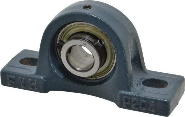 Value Collection - 5" OALBall Bearing Pillow Block - Cast Iron - All Tool & Supply