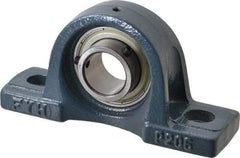 Value Collection - 6-3/16" OALBall Bearing Pillow Block - Cast Iron - All Tool & Supply