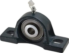 Value Collection - 4-7/8" OALBall Bearing Pillow Block - Cast Iron - All Tool & Supply