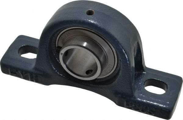 Value Collection - 5-1/2" OALBall Bearing Pillow Block - Cast Iron - All Tool & Supply