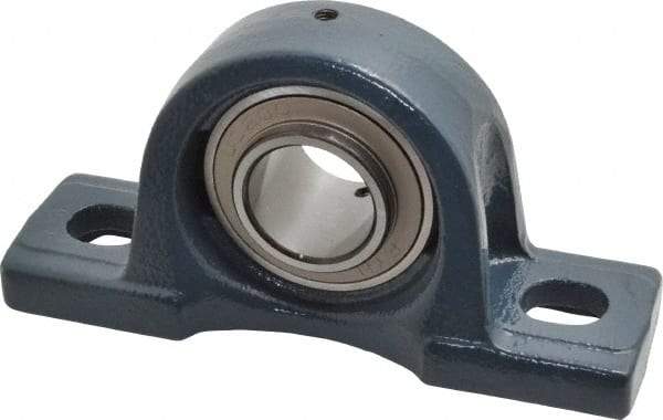 Value Collection - 6-3/16" OALBall Bearing Pillow Block - Cast Iron - All Tool & Supply