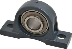 Value Collection - 6-3/4" OALBall Bearing Pillow Block - Cast Iron - All Tool & Supply