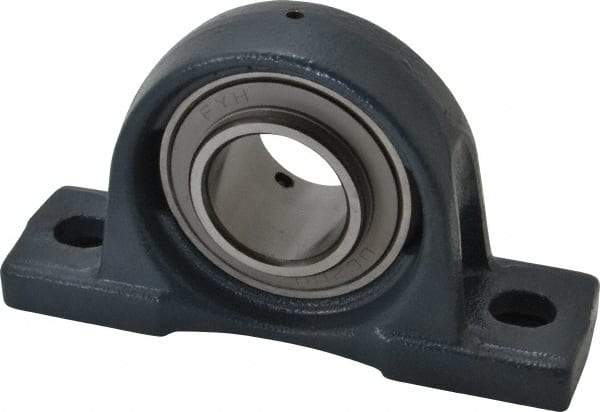 Value Collection - 7-3/8" OALBall Bearing Pillow Block - Cast Iron - All Tool & Supply