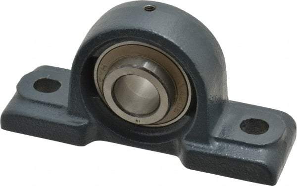 Value Collection - 5-1/2" OALBall Bearing Pillow Block - Cast Iron - All Tool & Supply