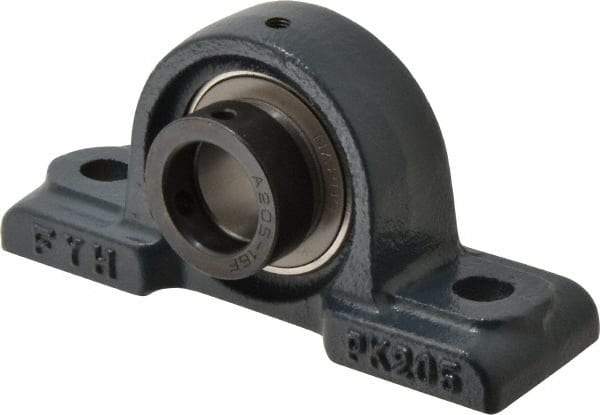 Value Collection - 5-1/2" OALBall Bearing Pillow Block - Cast Iron - All Tool & Supply